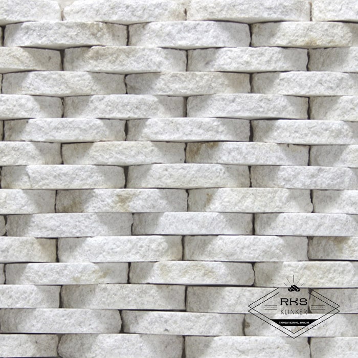Фасадный камень Плетёнка — Гранит Imperial White в Воронеже